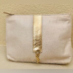 YSL patfums cosmetic  zipper pouch new